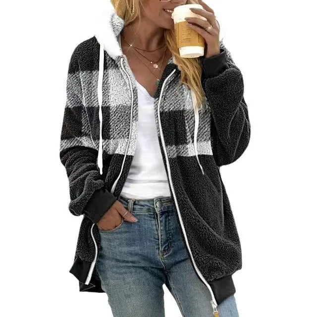 Berg-Feldt | Kapuzen Sweatshirtjacke Plüsch Fleece