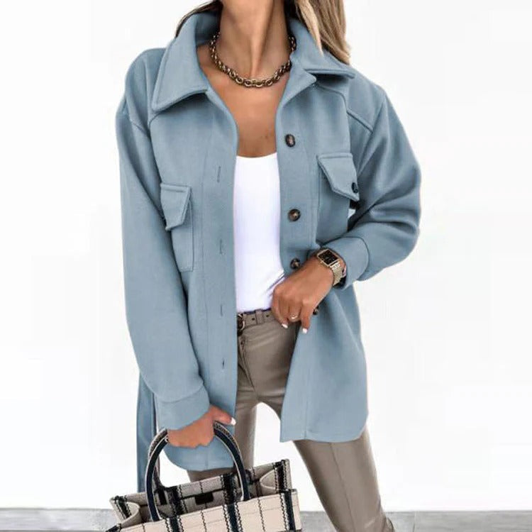 Berg-Feldt | Veste coupe-vent - Coupe grande taille - Longueur hanches - Fermeture boutonnée - Style décontracté