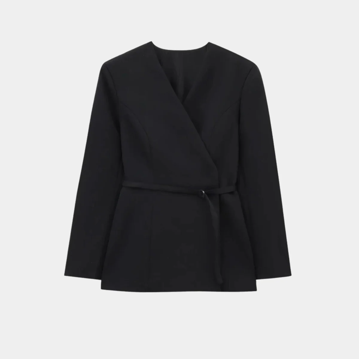 Berg-Feldt | Veste Cache-cœur Manches Longues Coupe Cintrée avec Ceinture