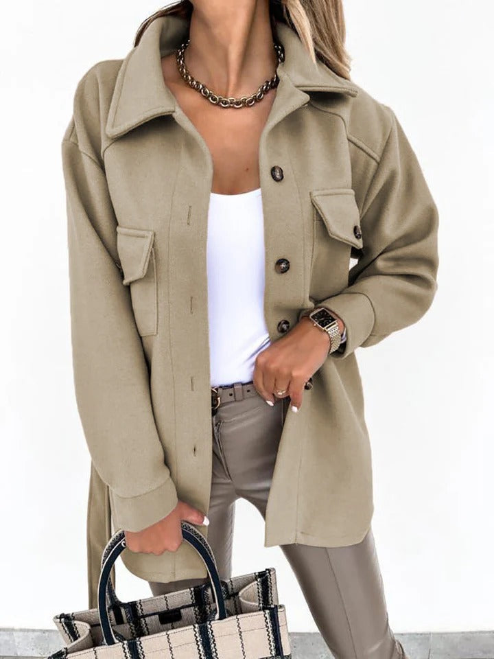 Berg-Feldt | Veste coupe-vent - Coupe grande taille - Longueur hanches - Fermeture boutonnée - Style décontracté