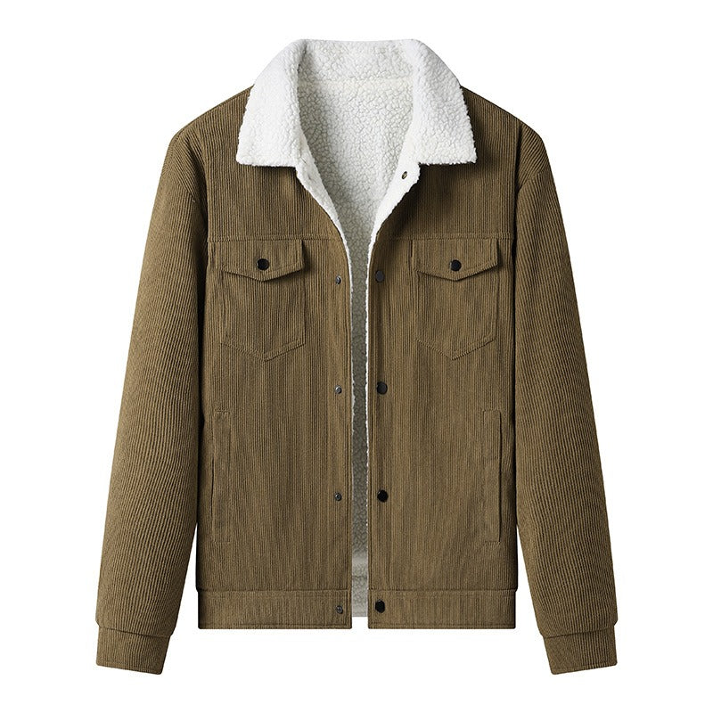 Berg-Feldt | Veste en velours côtelé doublée polaire, style décontracté - Alain