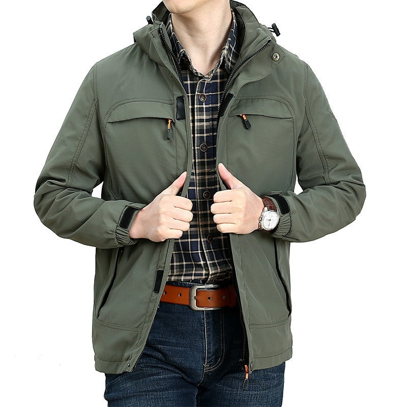 Berg-Feldt | Veste décontractée imperméable pour homme avec poches fonctionnelles