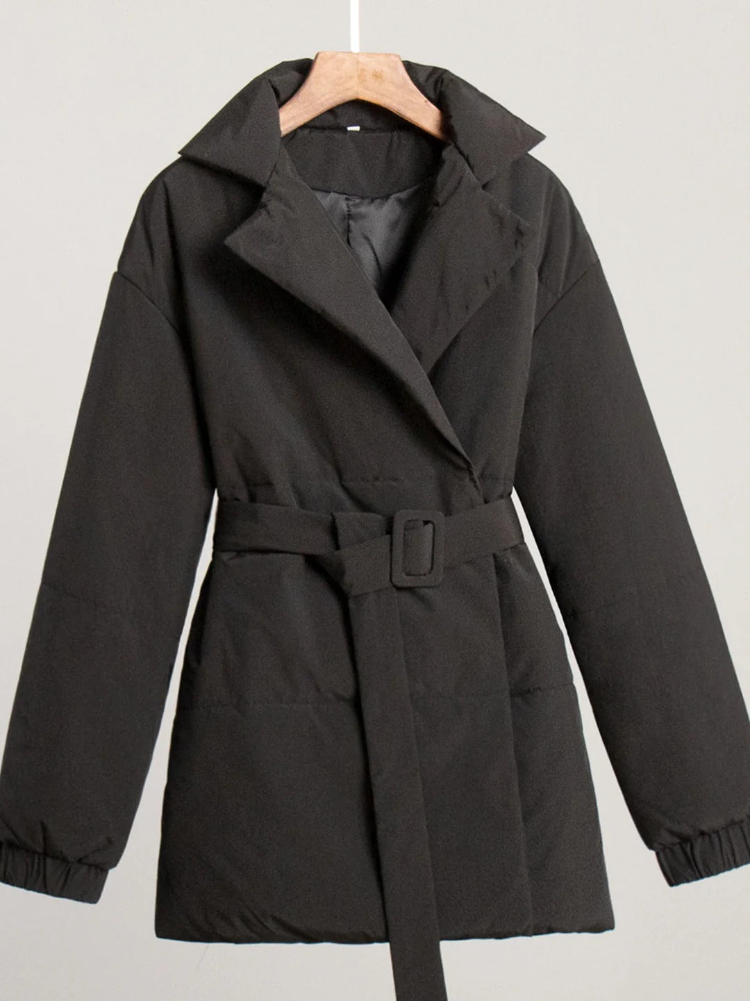 Berg-Feldt | Gürteltaschen Pufferjacke Wickel Front Stepp Wintermantel