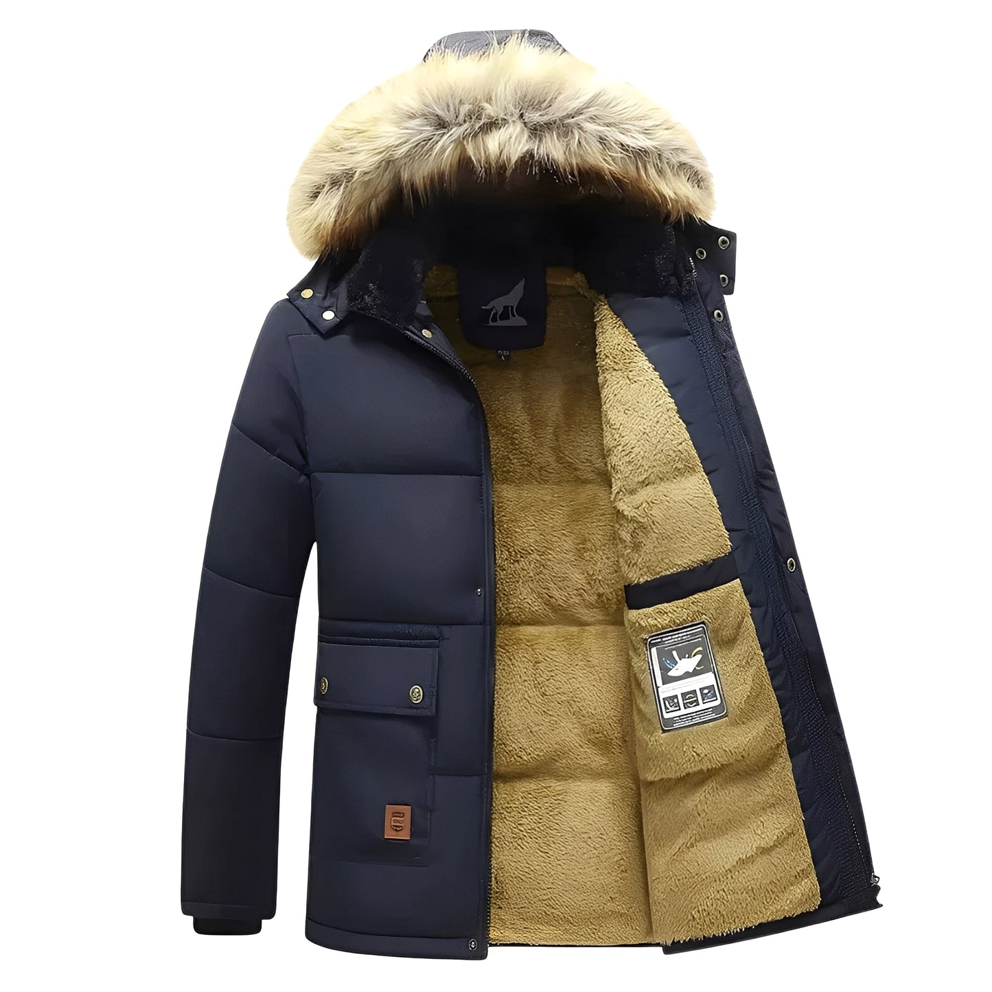 Berg-Feldt | Parka chaud à capuche amovible pour homme