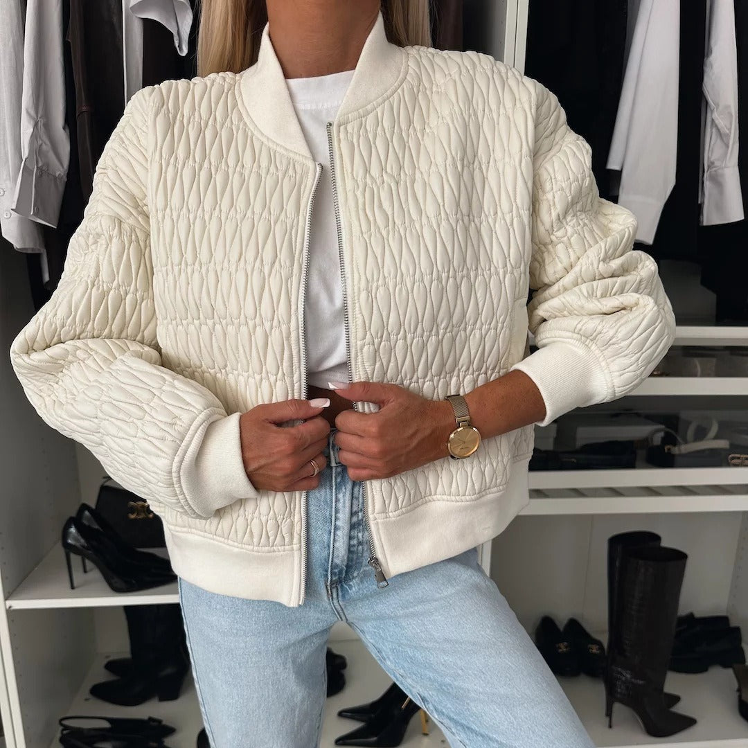 Berg-Feldt | Gepolsterte Jacke - Kurz geschnittenes Modell - Rippeneinsätze - Reißverschluss - Casual Look