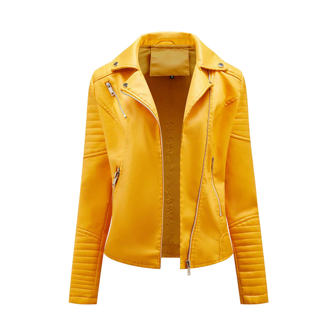 Veste en cuir de qualité supérieure Norie
