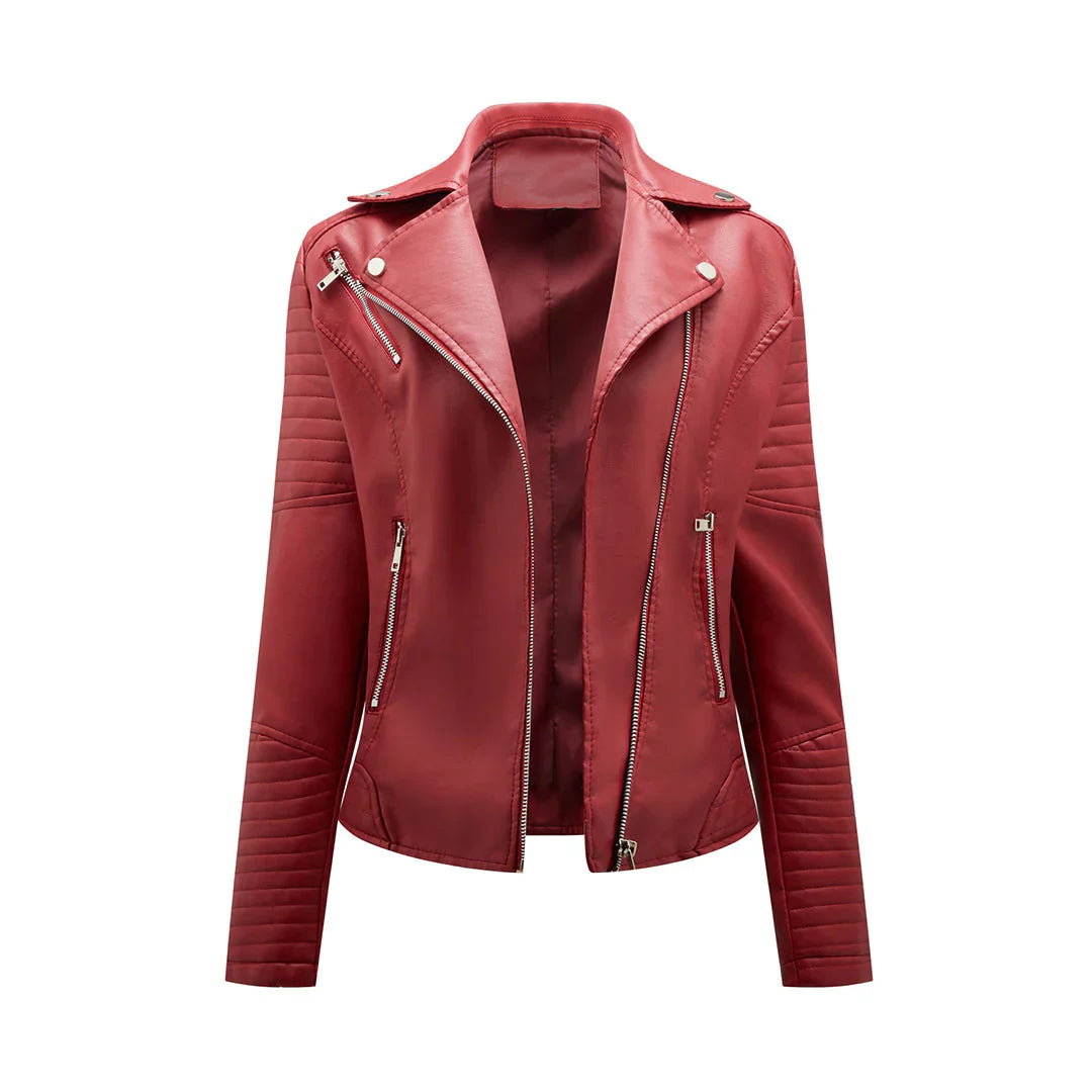 Veste en cuir de qualité supérieure Norie