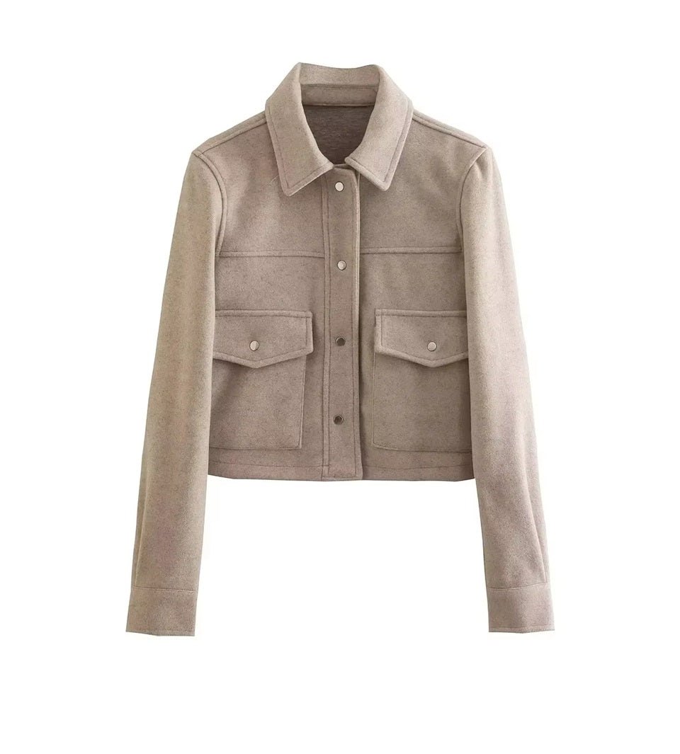 Berg-Feldt | Kurze Wolljacke mit Knöpfen Weich und Stilvoll Lässiger Look