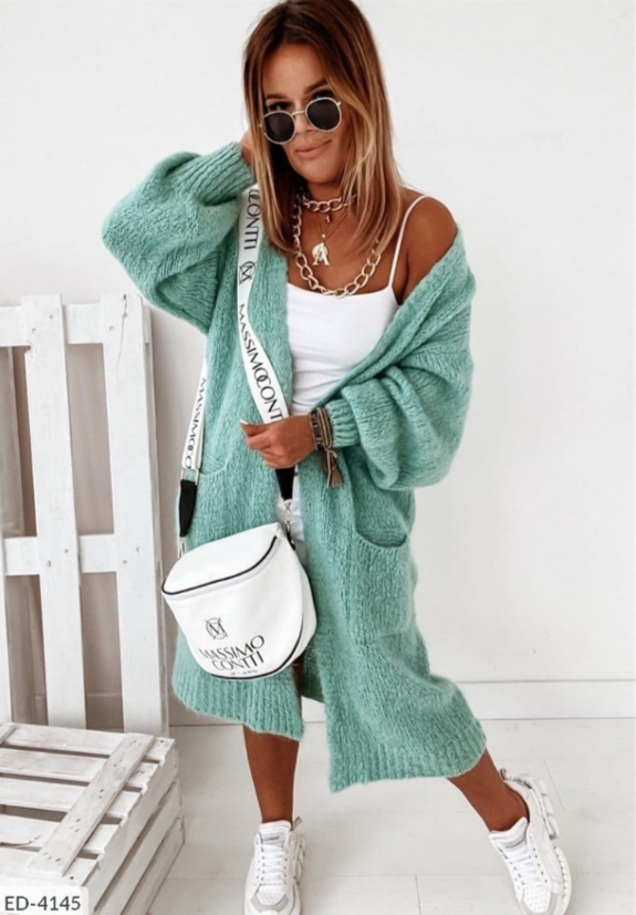 Berg-Feldt | langer Cardigan mit Taschen