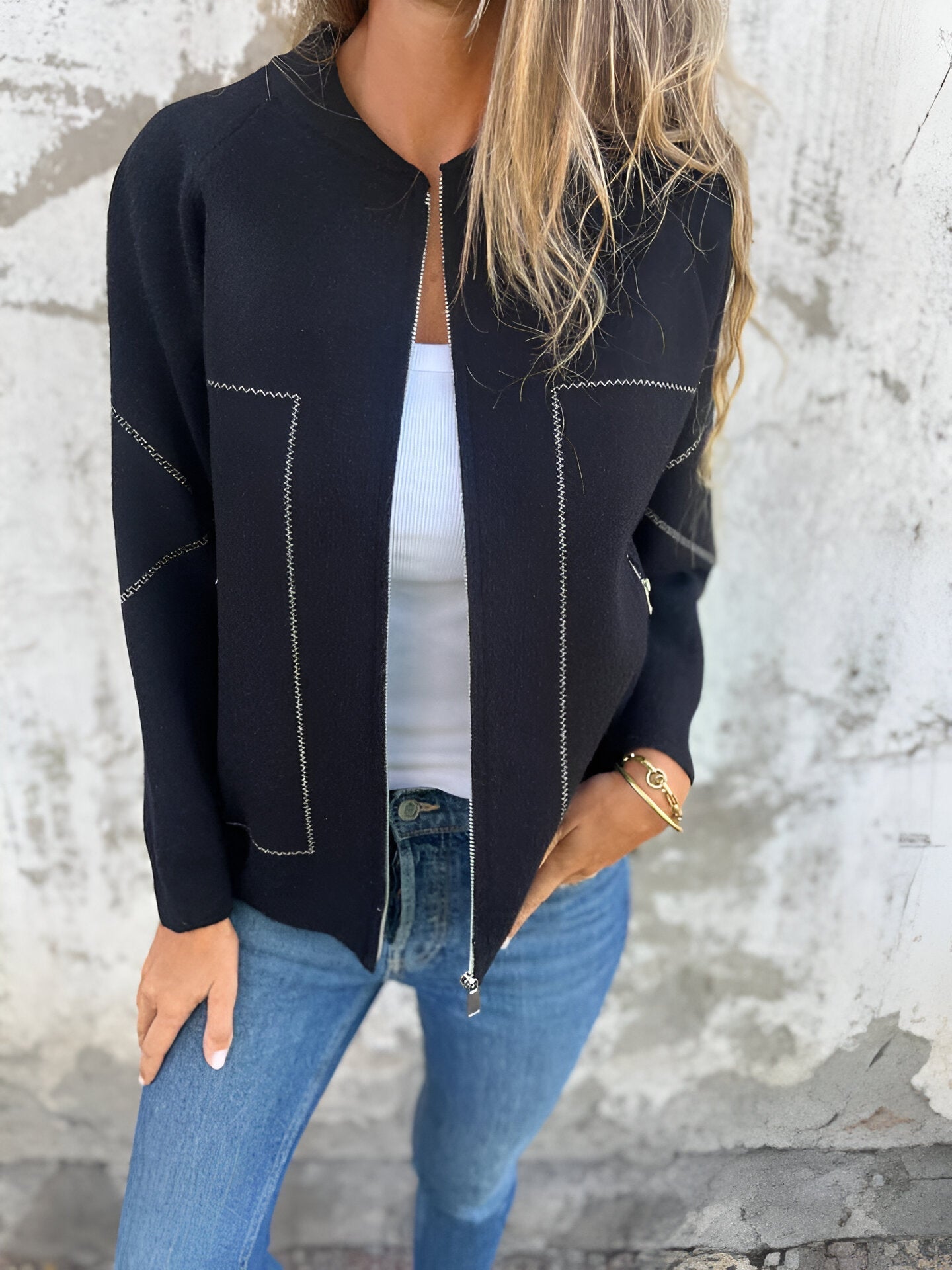 Berg-Feldt | Veste Décontractée à Manches Longues Zippée