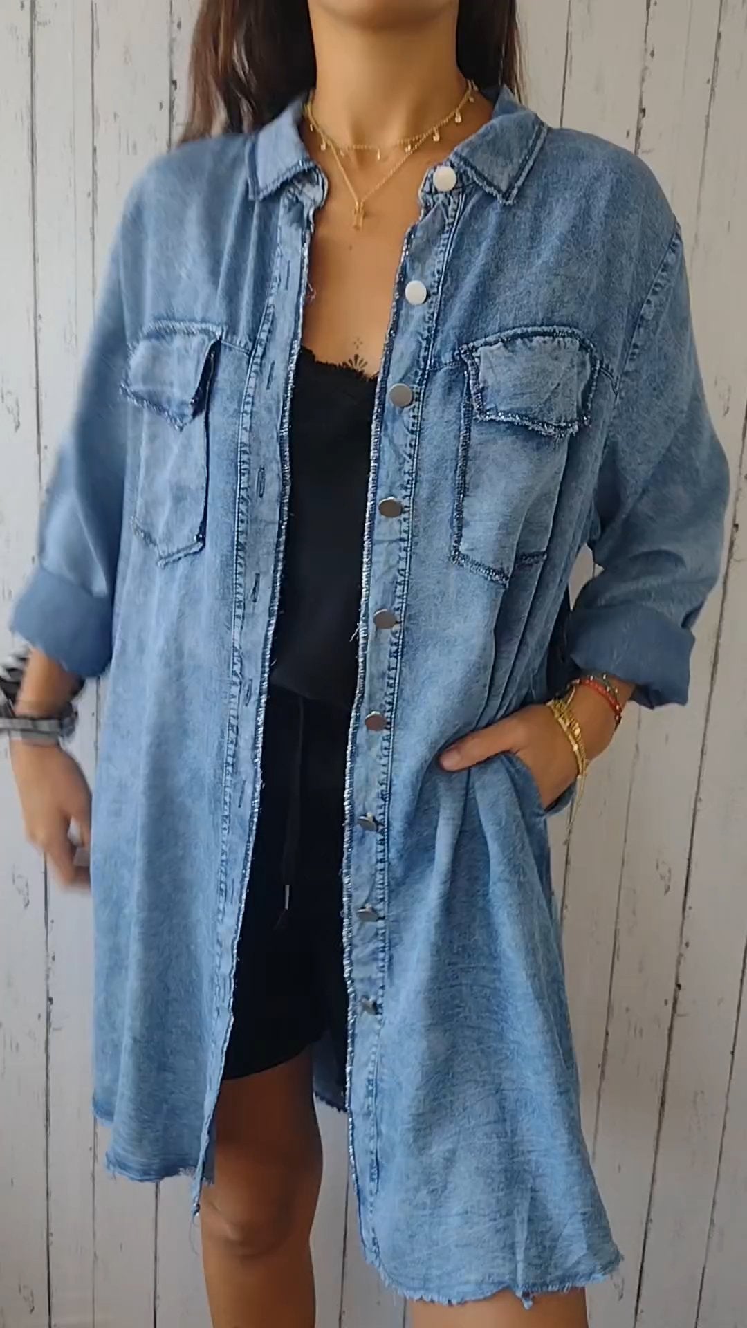 Berg-Feldt | Veste en jean confortable