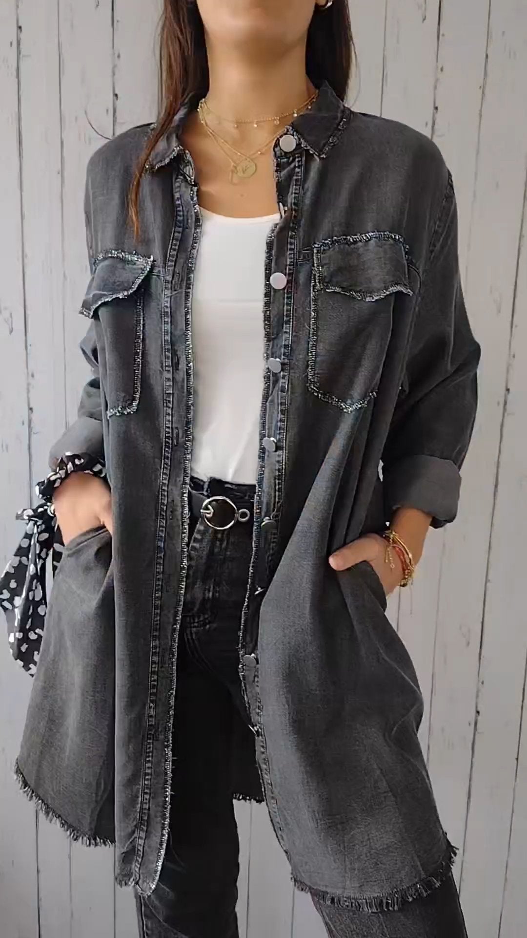Berg-Feldt | Veste en jean confortable