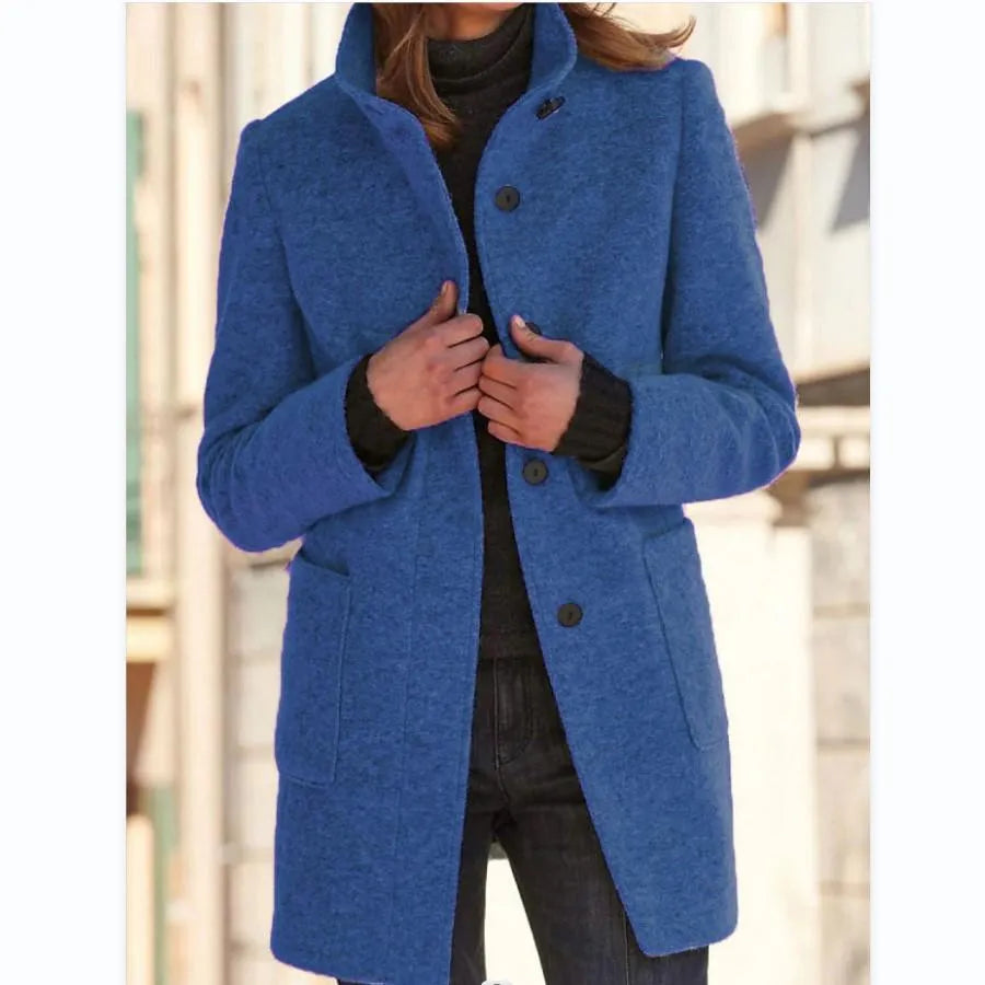 Modische Wolljacke von Estel mit Knöpfen