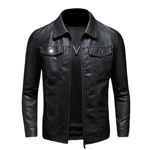 Berg-Feldt | Lederjacke mit Kragen für Herren