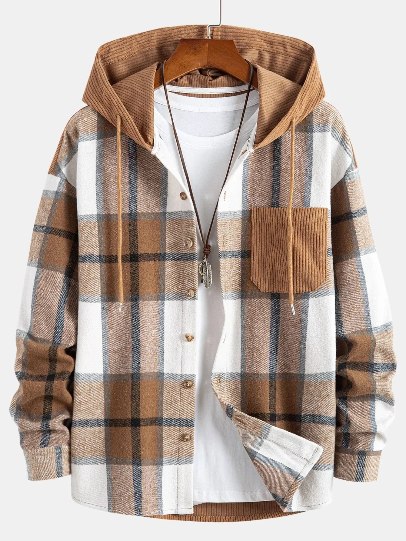 Berg-Feldt | Veste à carreaux américaine pour homme.