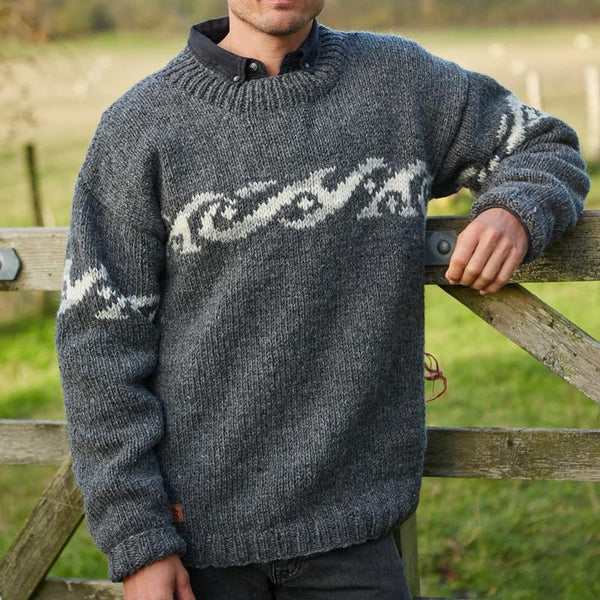 Berg-Feldt | Rundhals - Strickpullover - Jacquard