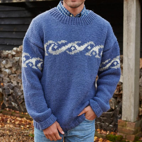 Berg-Feldt | Rundhals - Strickpullover - Jacquard