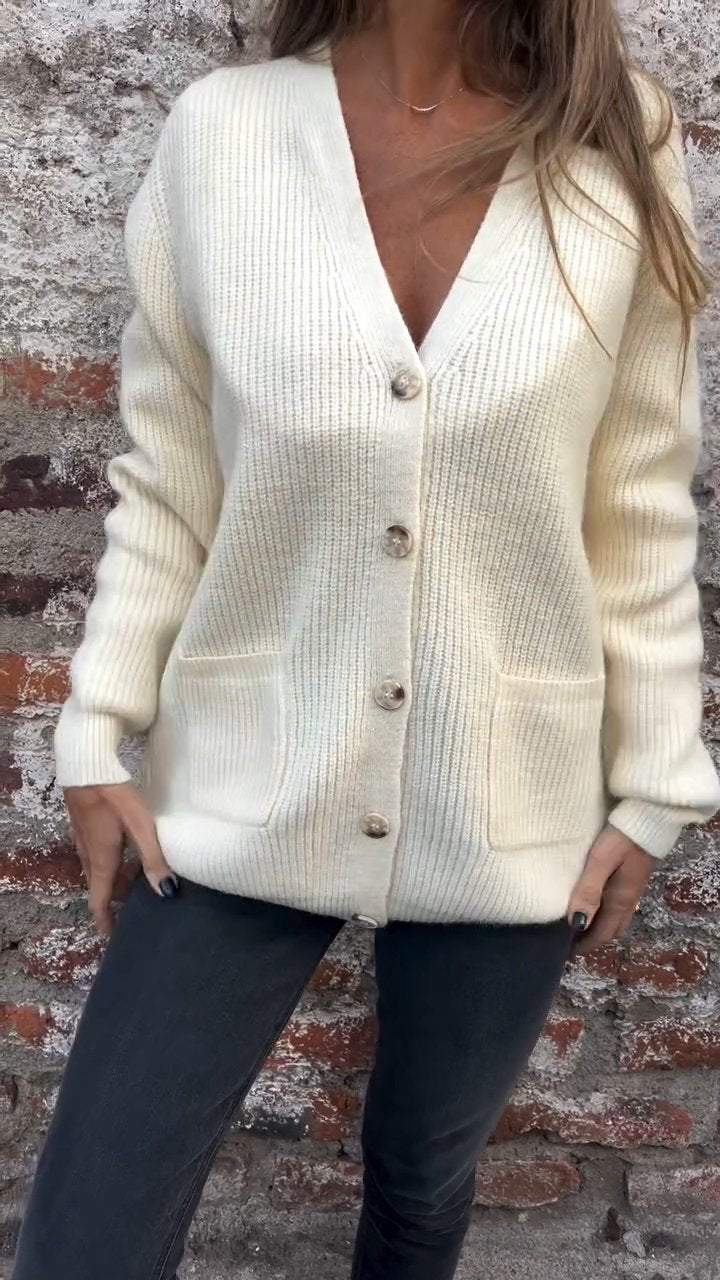 Berg-Feldt | Strickjacke mit Knöpfen Weicher Komfort Zeitloses Design