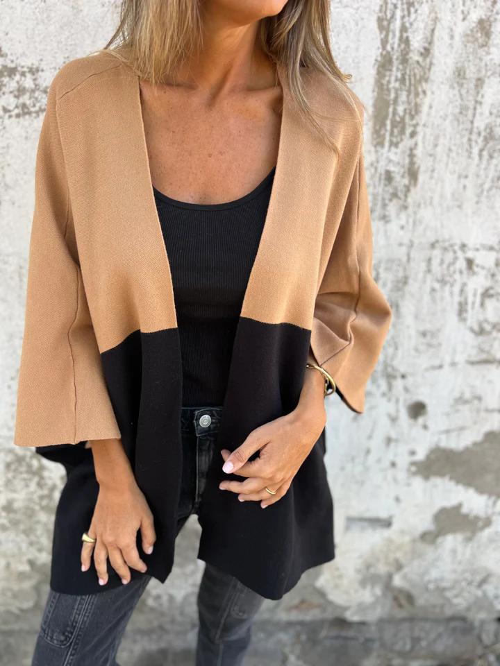 Berg-Feldt | Farbenblock Cardigan Stilvoll und Bequem Modernes Design