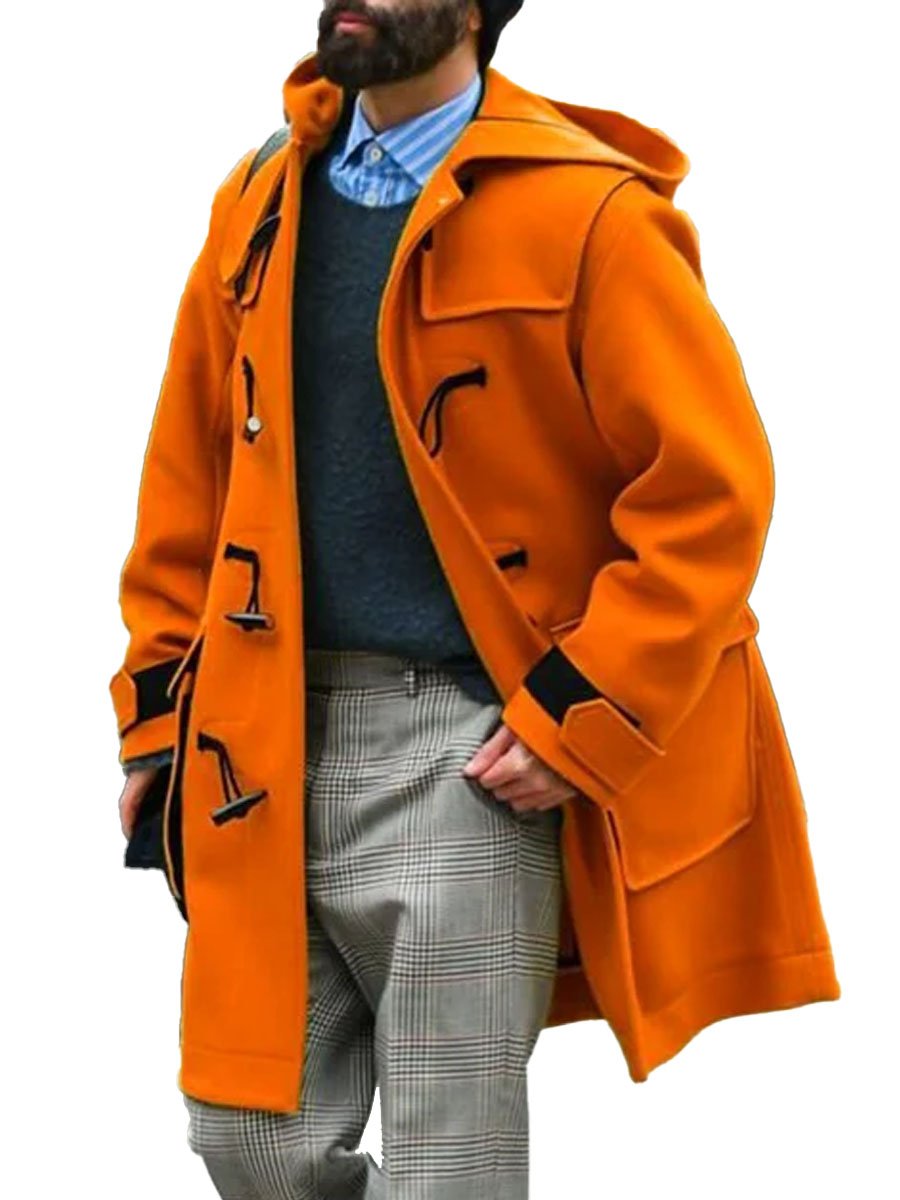 Veste à capuche Fudus, à la fois tendance et pratique, avec couleur contrastante, poche et manches longues