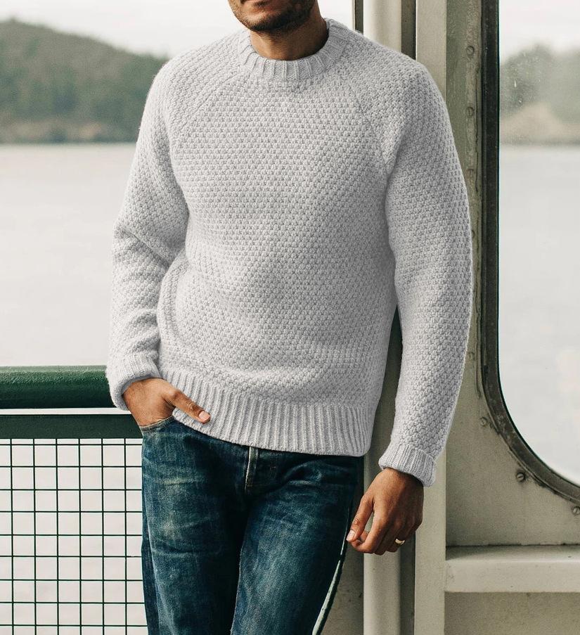 Berg-Feldt | Strukturstrickpullover Weich und Wärmedämmend Ideal für Den Alltag