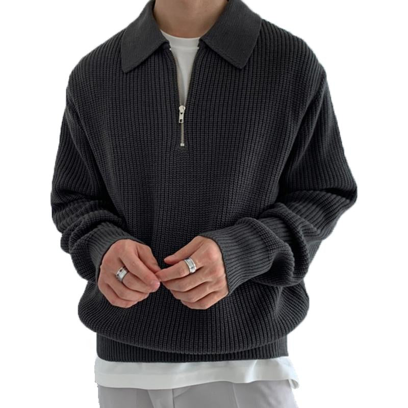 Berg-Feldt | Strickpullover mit Reißverschluss Weich und Stilvoll Lässige Eleganz
