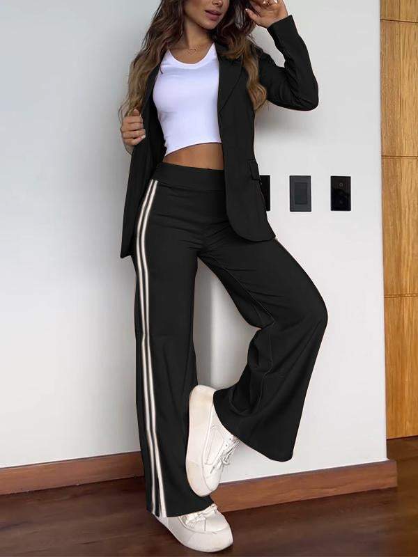 Berg-Feldt | Sportliches Co Ord Satz mit Blazer und Weitem Hosen