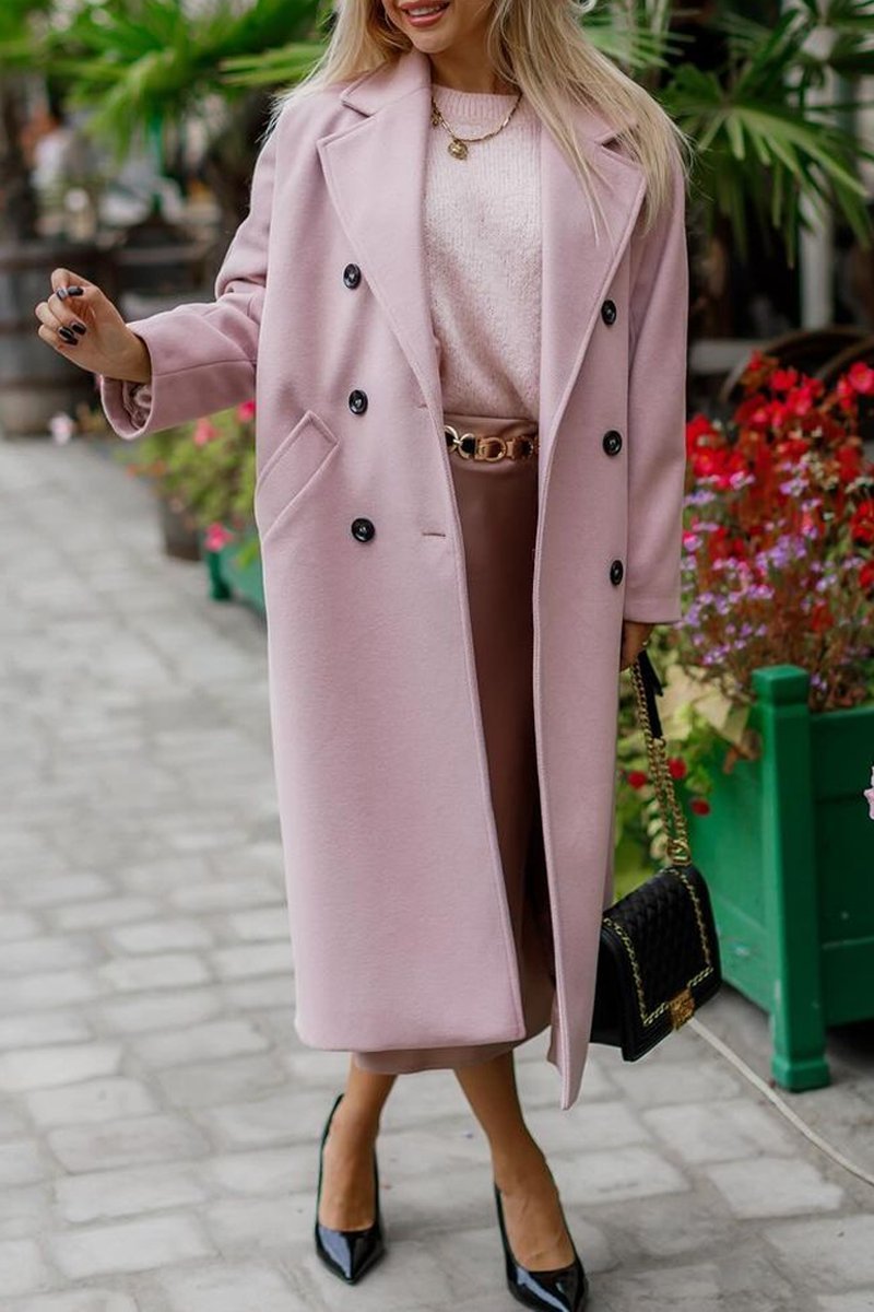 Berg-Feldt | Lange Jacke mit Doppelknopfverschluss Eleganter Schnitt Zeitloses Design