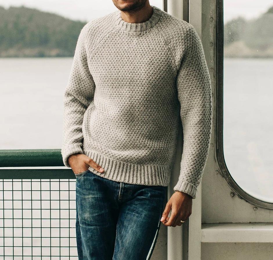 Berg-Feldt | Strukturstrickpullover Weich und Wärmedämmend Ideal für Den Alltag
