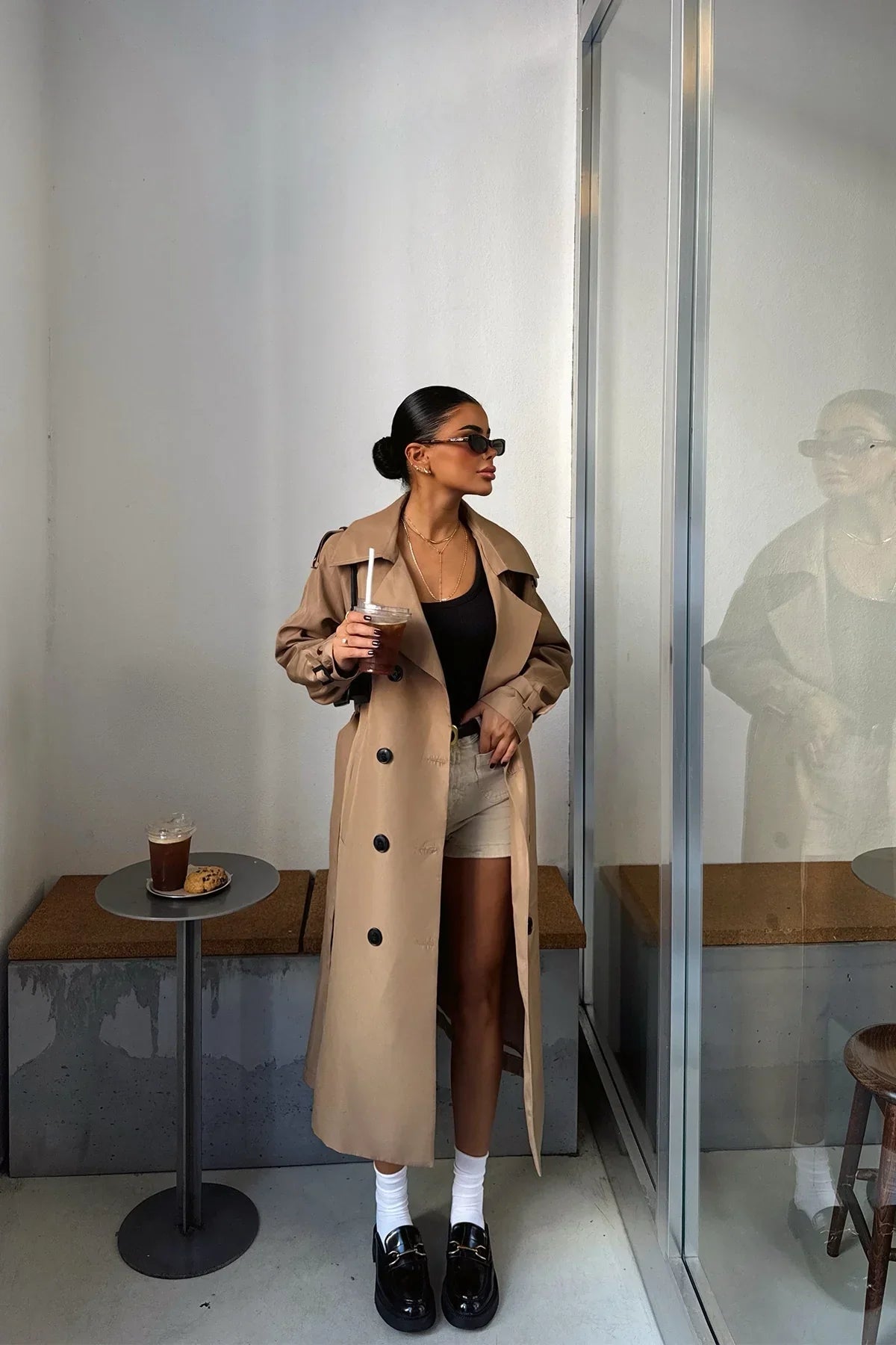 Berg-Feldt | Trench-coat marron au design élégant pour femme