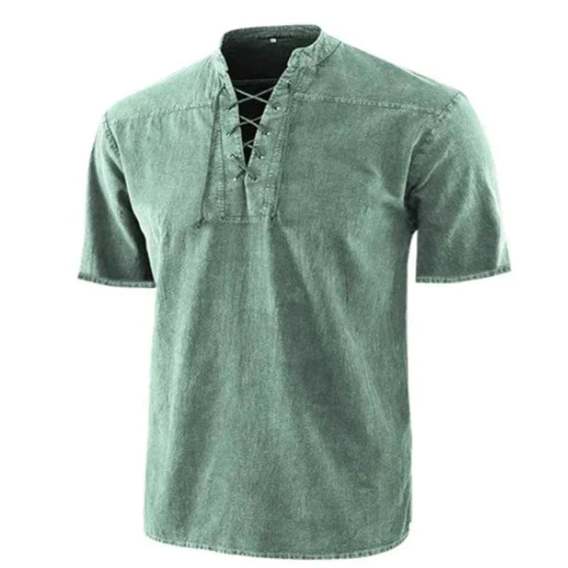 Herren Sommerhemd mit V-Ausschnitt - Dylan