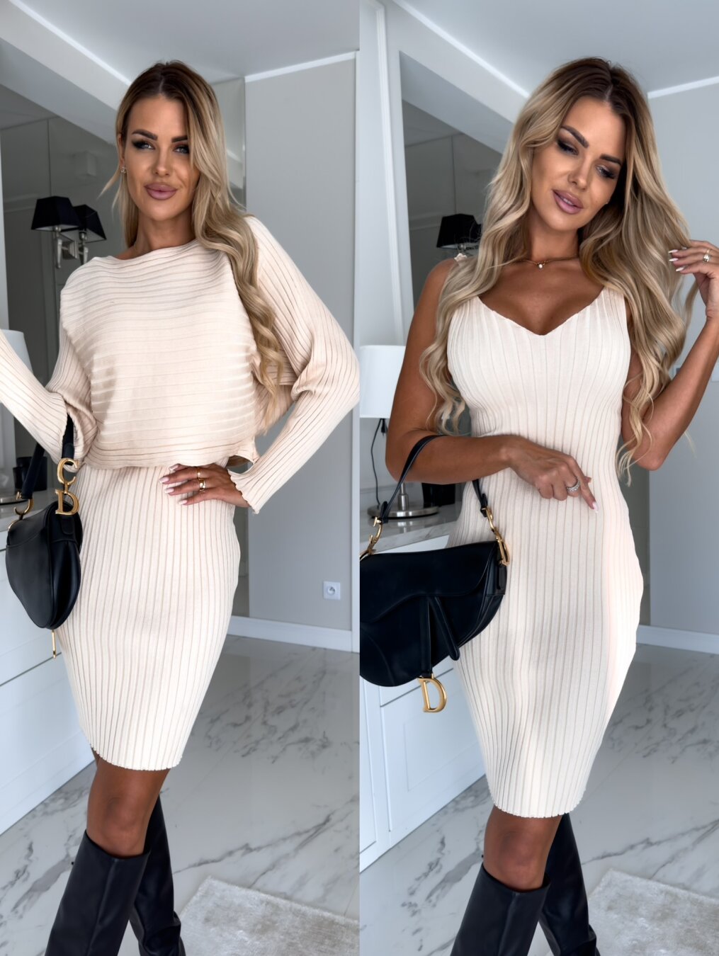Berg-Feldt | Robe sans manches avec pull assorti