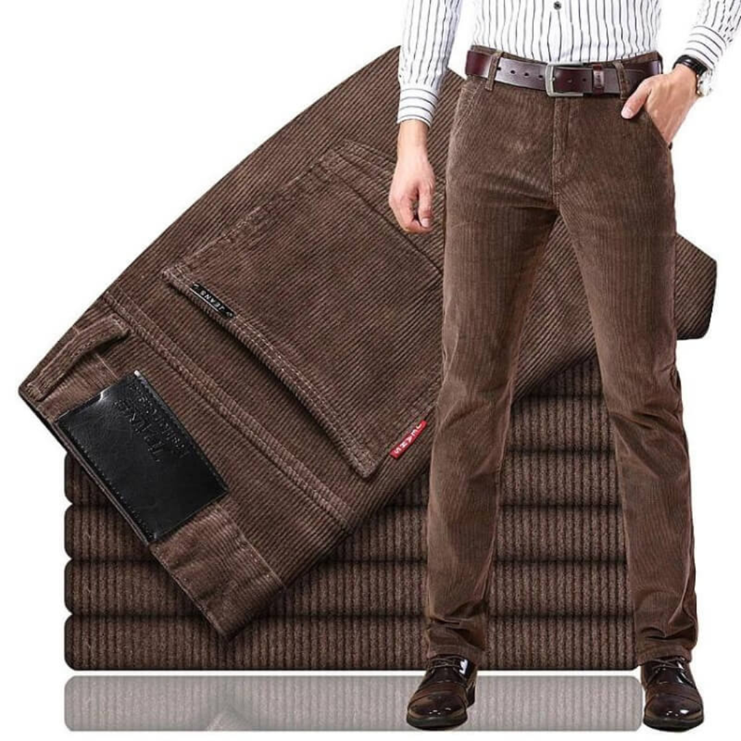Pantalon en velours côtelé décontracté pour homme par Reinhard