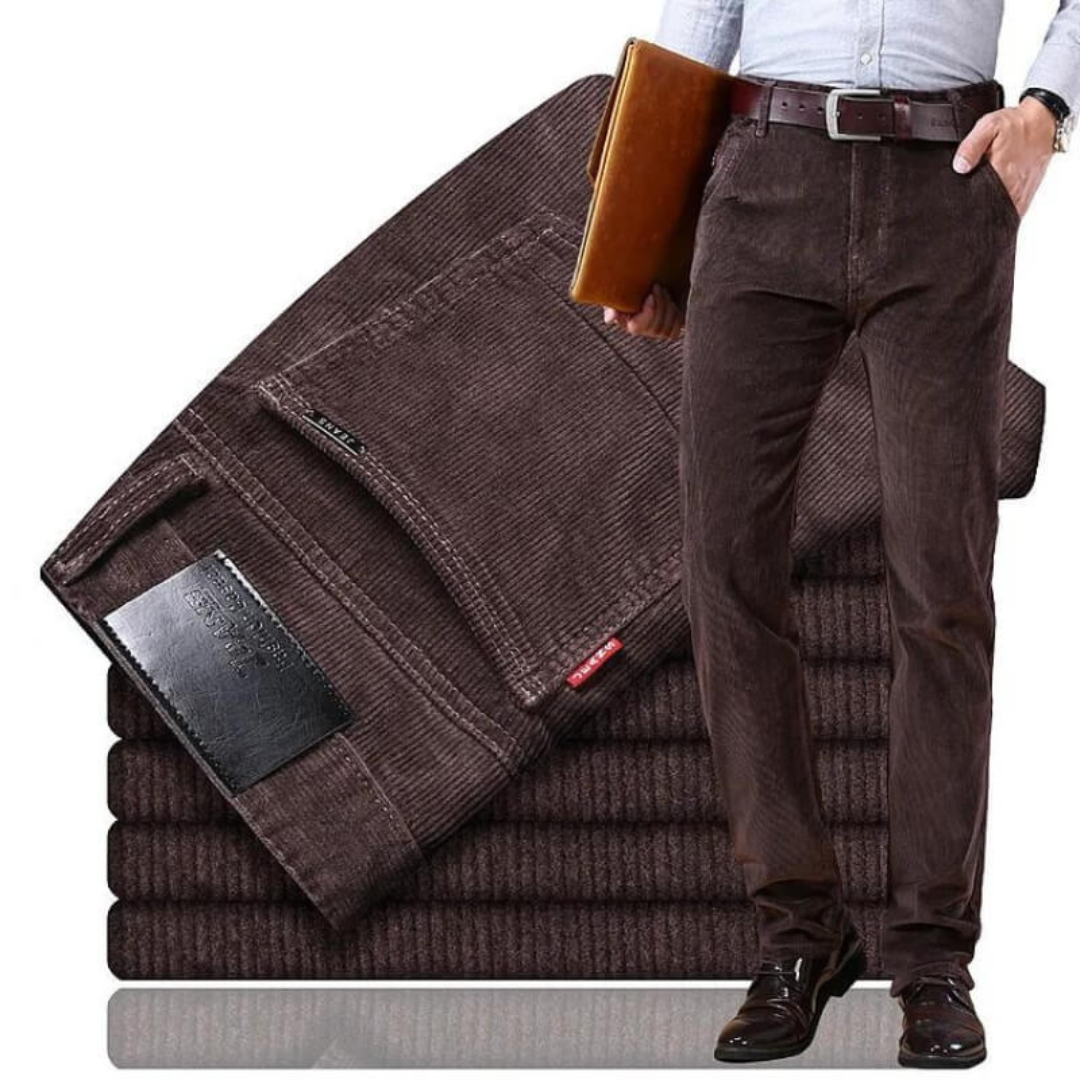 Pantalon en velours côtelé décontracté pour homme par Reinhard