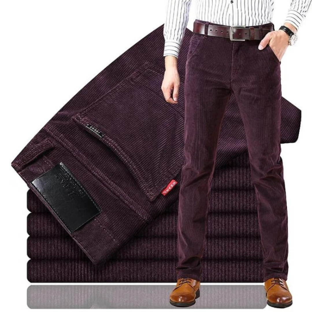 Pantalon en velours côtelé décontracté pour homme par Reinhard