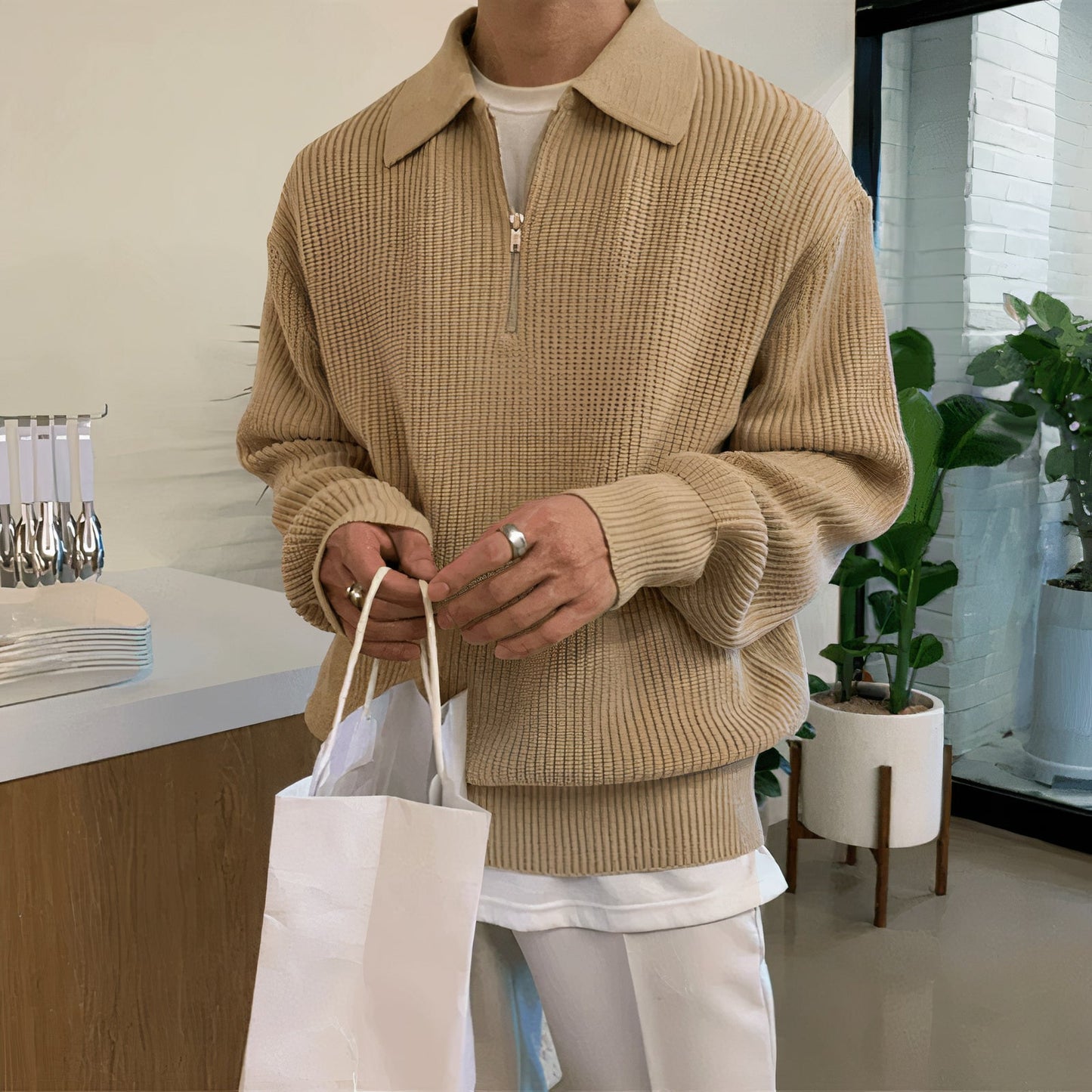 Pull-over homme Peter : Chaud et décontracté