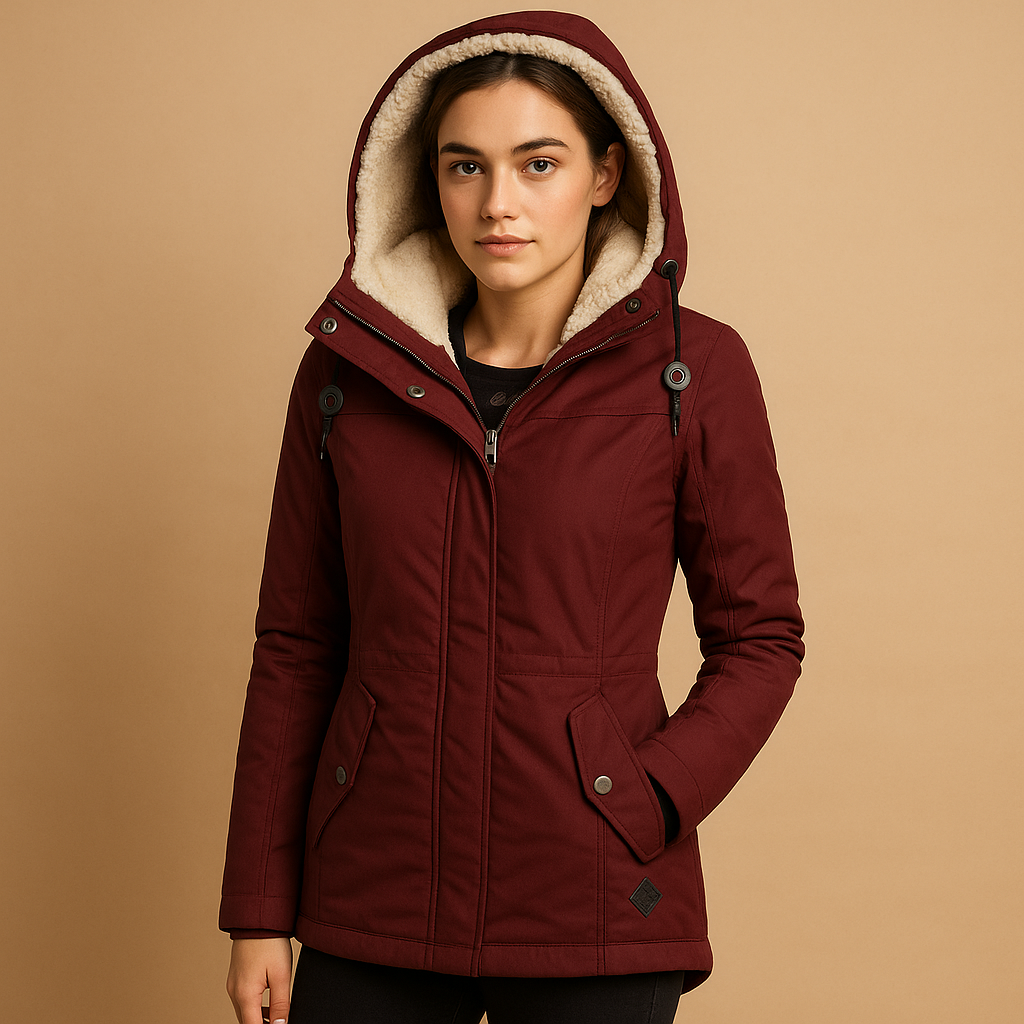 Berg-Feldt | Stilvolle Damen ParkA-Winterjacke mit Kapuze
