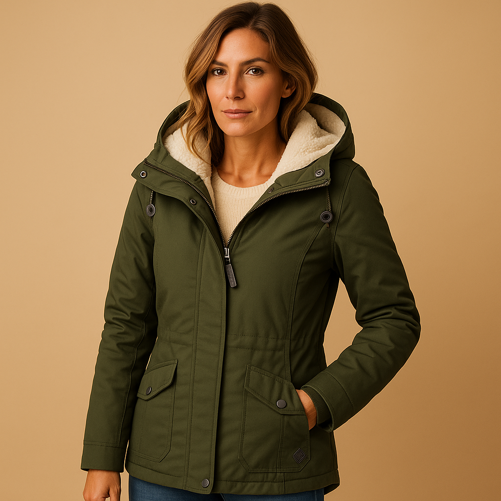 Berg-Feldt | Stilvolle Damen ParkA-Winterjacke mit Kapuze