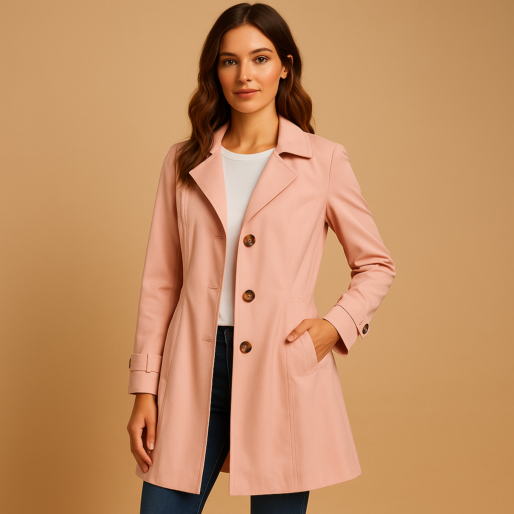 Berg-Feldt | Stilvoller Damen Trenchcoat mit Knopfverschluss