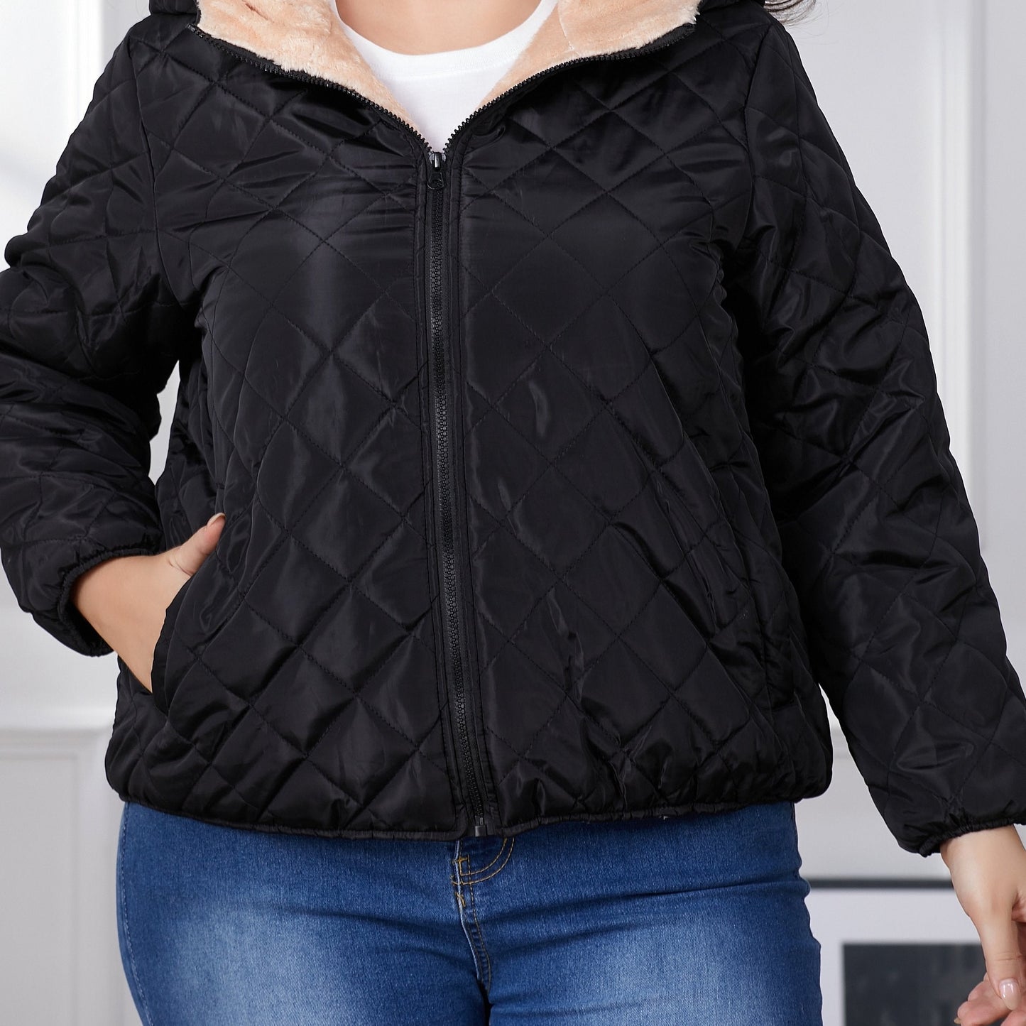 Berg-Feldt | Schwarze Jacke mit Langarm - Winter