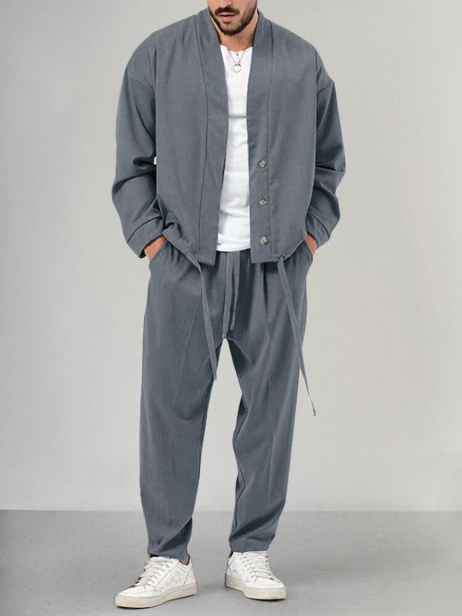 Ensemble de détente pour hommes : Pantalon et Cardigan - Apollinaris