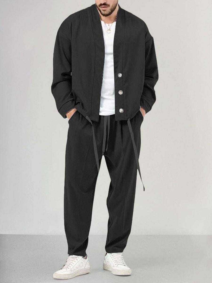 Ensemble de détente pour hommes : Pantalon et Cardigan - Apollinaris