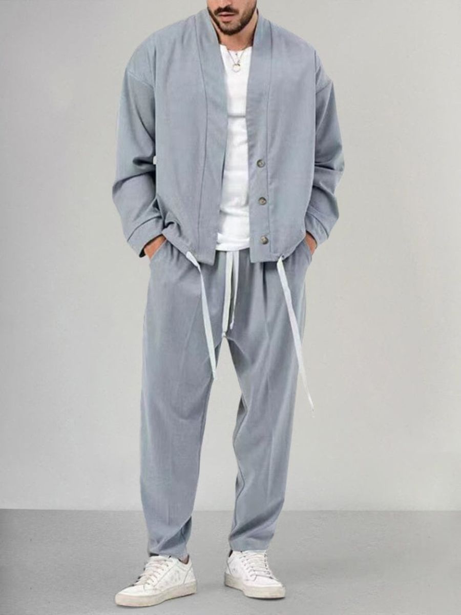 Ensemble de détente pour hommes : Pantalon et Cardigan - Apollinaris