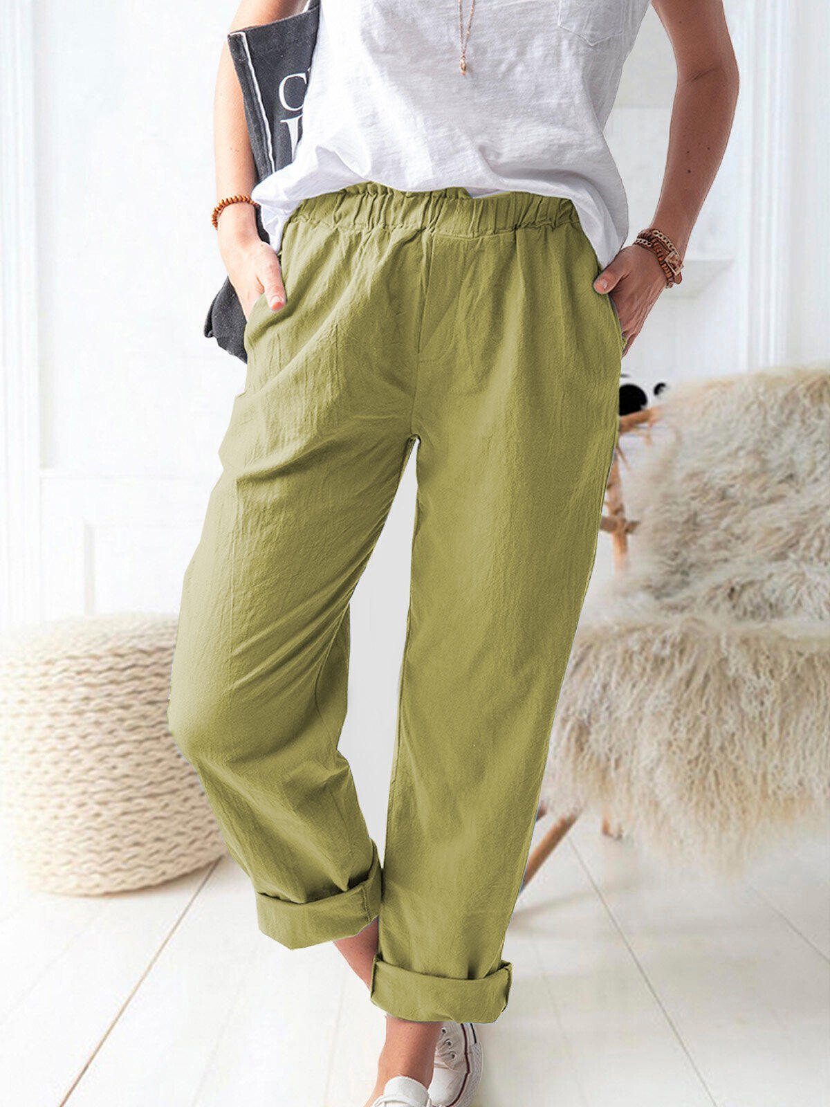 Bequeme Leinenhose für Damen – Marika