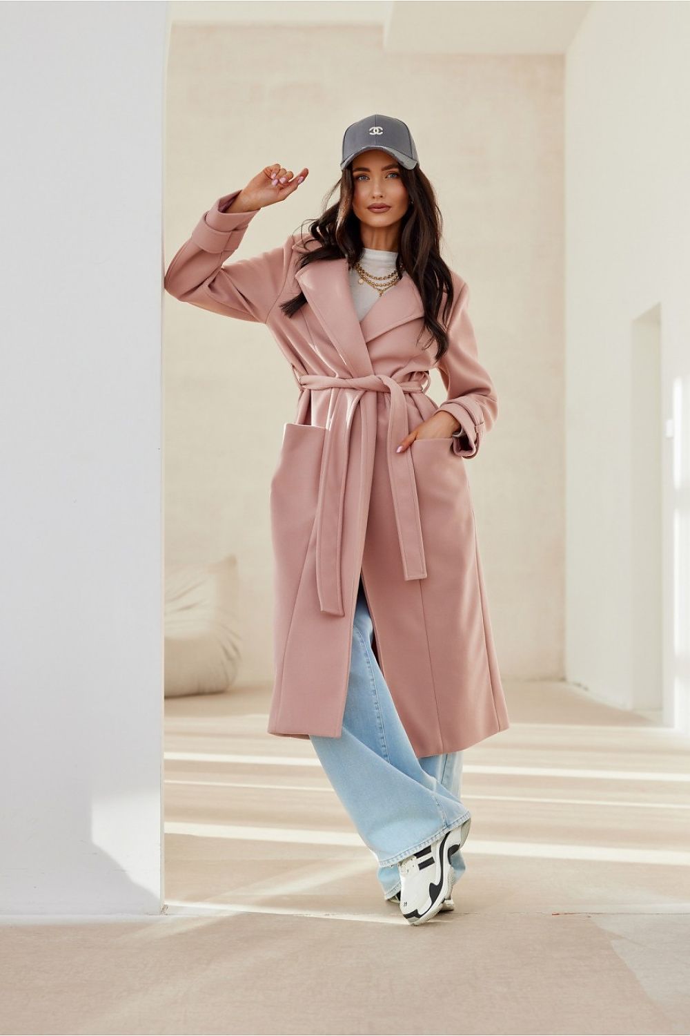Berg-Feldt | Langarmkleid mit Gürtel für Frauen ideal für den Herbst und Winter