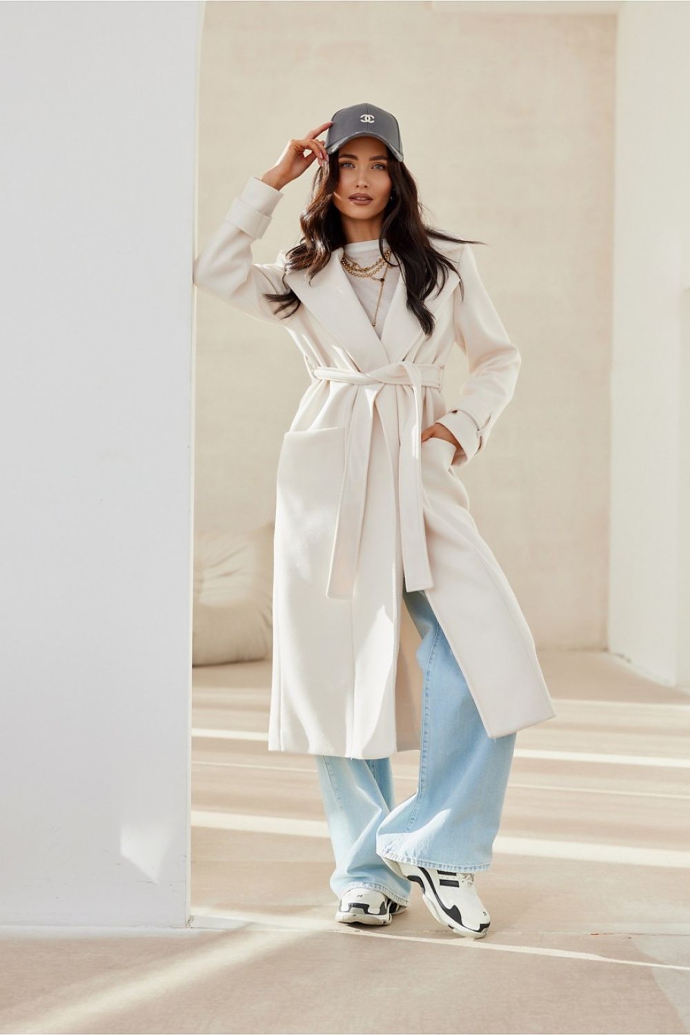 Berg-Feldt | Langarmkleid mit Gürtel für Frauen ideal für den Herbst und Winter