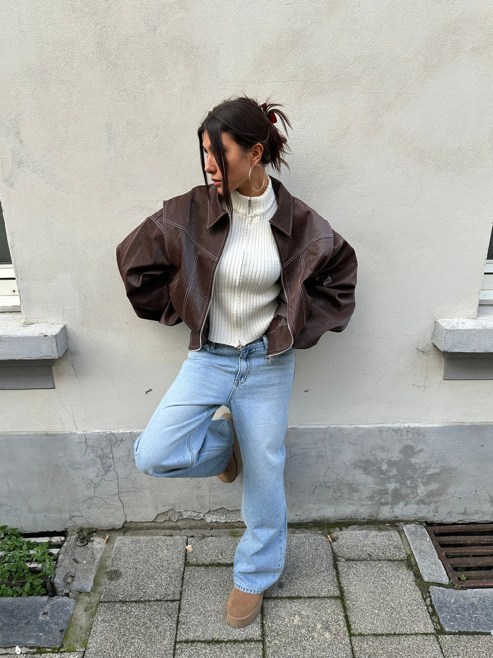 Berg-Feldt | Übergröße Jacke mit Reißverschluss und Eleganter Optik