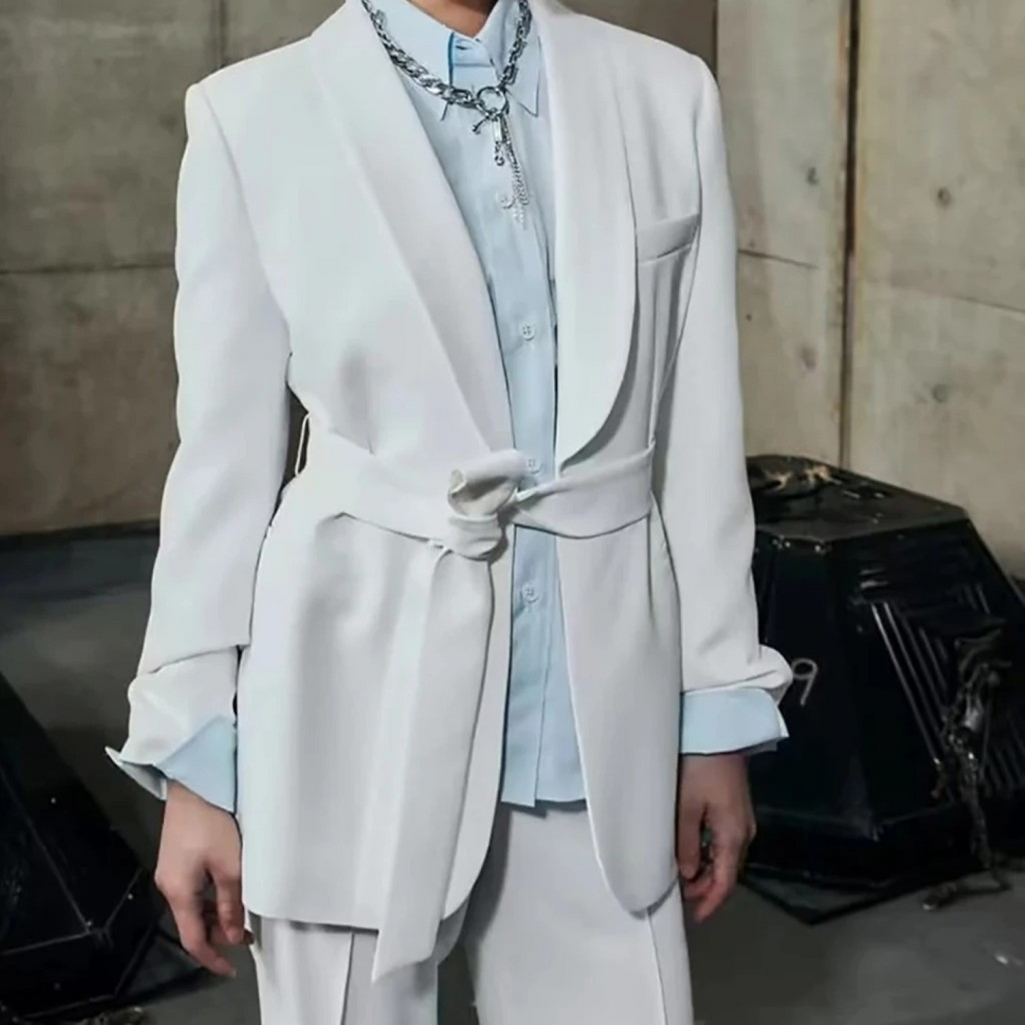 Berg-Feldt | Mehrfarben Hausbekleidungsstil Blazer und Hose Set