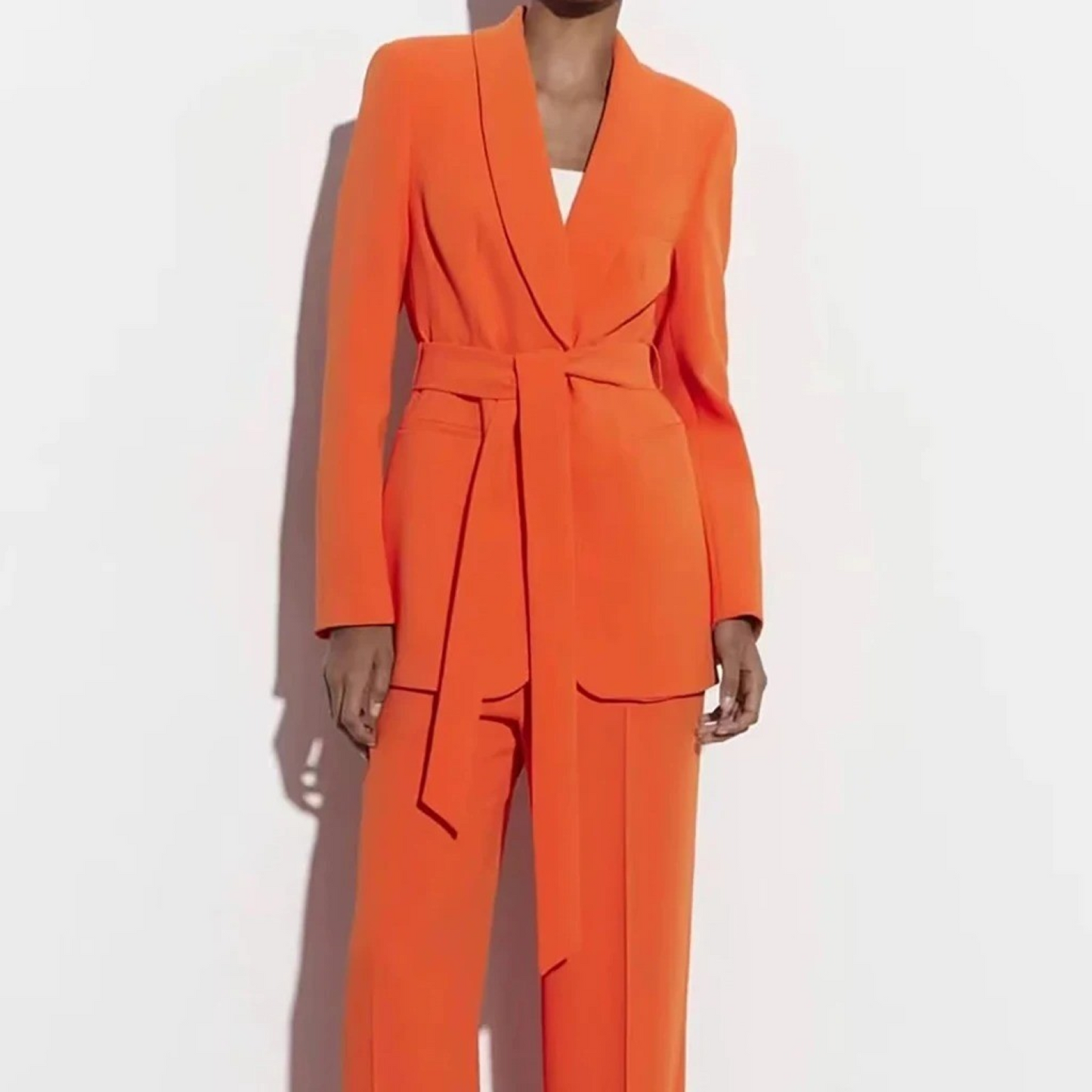 Berg-Feldt | Mehrfarben Hausbekleidungsstil Blazer und Hose Set