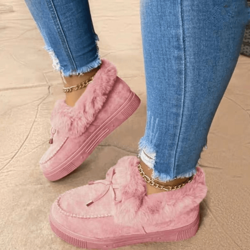 Berg-Feldt | Pantoufles confortables pour femmes avec fourrure de luxe